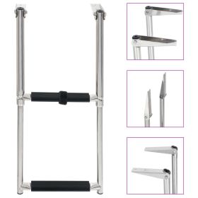 Folding Boarding Ladder 2-step Stainless Steel