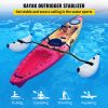 Kayak Outrigger Stabilizer, 2 pcs, PVC Inflatable Outrigger Float with Sidekick Arms Rod, Standing Float Stabilizer System Kit for Kayaks, Canoes, Fis