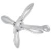 Folding Anchor Silver 17.6 lb Malleable Iron