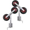 Boat Trailer Double Wheel Bow Support Set of 2 23.2"-33.1"