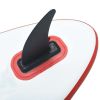 Center Fin for Stand Up Paddle Board 7.2"x8.3" Plastic Black