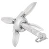 Folding Anchor Silver 1.5 lb Malleable Iron