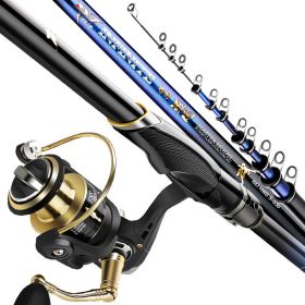 Rock Pole Sea Carbon Super Light Super Hard Long Casting Rod Large Guide Ring Rock Fishing Rod (Option: 7 Style-3.6m single pole)