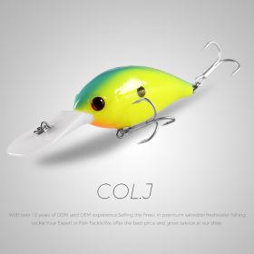 Bionic Plastic Lure 65mm Diving Lure (Option: J)