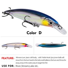 Rattling Floating Minnow Jerkbait (Option: Color D-11CM)