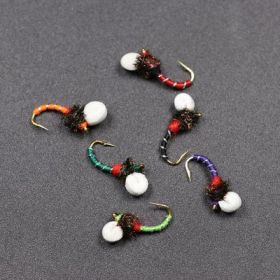 Floating Foam Nymph Hook Stream Water (Option: Mix color-6PCS)