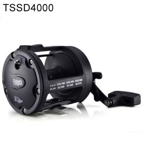 Trolling Fishing Reel Saltwater Right Hand Sea Bait Casting Fishing Reel Black (Option: TSSD4000 plastic wire cup)