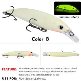 Rattling Floating Minnow Jerkbait (Option: Color B-11CM)