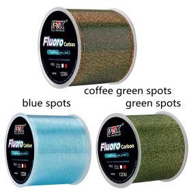 Multicolor Nylon Line Main Line Sub Line Fishing Line Spot Line Fishing (Option: Coffee green spots-8.0)