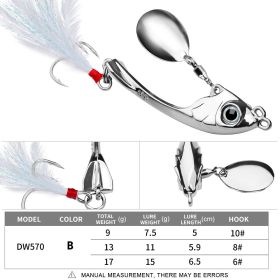 Lure String Moon Spinning Sequins Long-distance Casting (Option: B-9g)