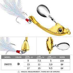 Lure String Moon Spinning Sequins Long-distance Casting (Option: D-9g)