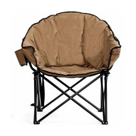 Multiple Applicable Places Portable Outdoor Camping Chair (Type: Camping Chair, Color: Brown)