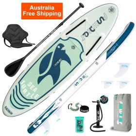 Free Shipping Dropshipping Australia Warehouse Have Stock SUP Stand Up Paddle Board 10'x31''x6'' Inflatable Paddleboard Soft Top Surfboard with ISUP S (Color: Blue, size: 10'x31''x6'')