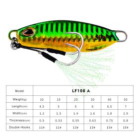 Long Throw Submerged Metal Decoy Fishing Gear (Option: Color A-10G)